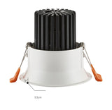 Dimmable Round Anti-Glare Led Downlight COB Ceiling SpotLight 7W 12w 15w AC85-265V Recessed Indoor Lighting Quality Assurance