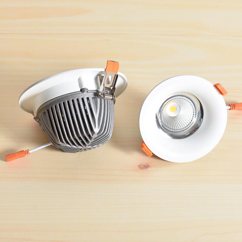 Dimmable COB LED Downlight AC110V-240V 20W Cold/Warm White CE&amp;ROHS COB LED Spotlight Ceiling Lamps