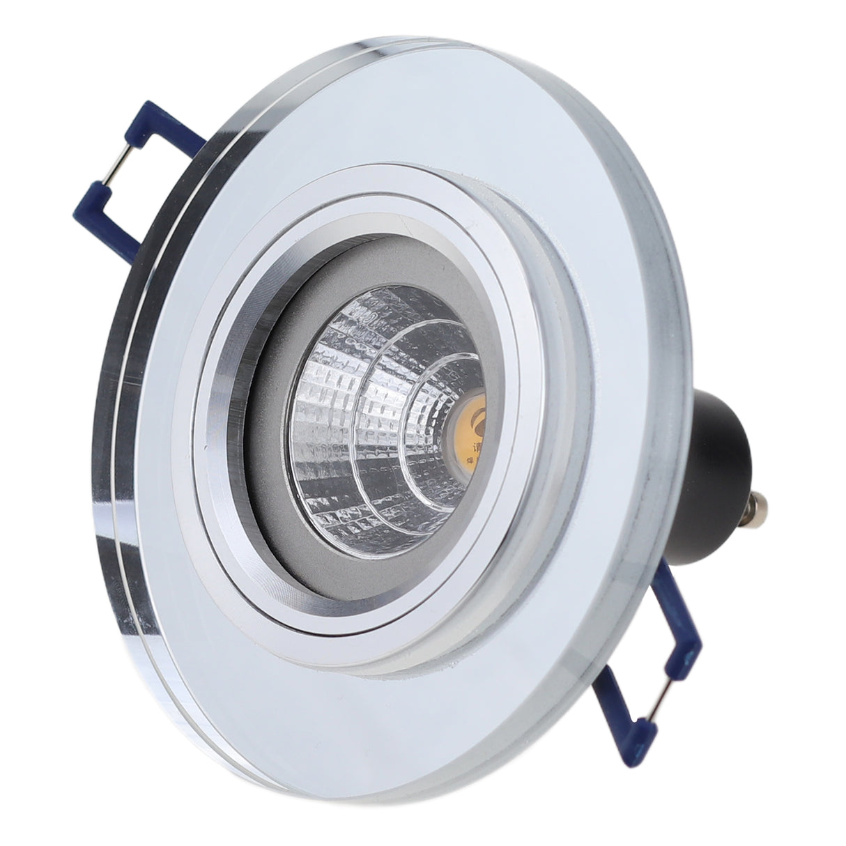 Crystal Glass Gu10 Led Spot Light Fitting MR16 Round Recessed Ceiling LED Downlight Housing Fixture