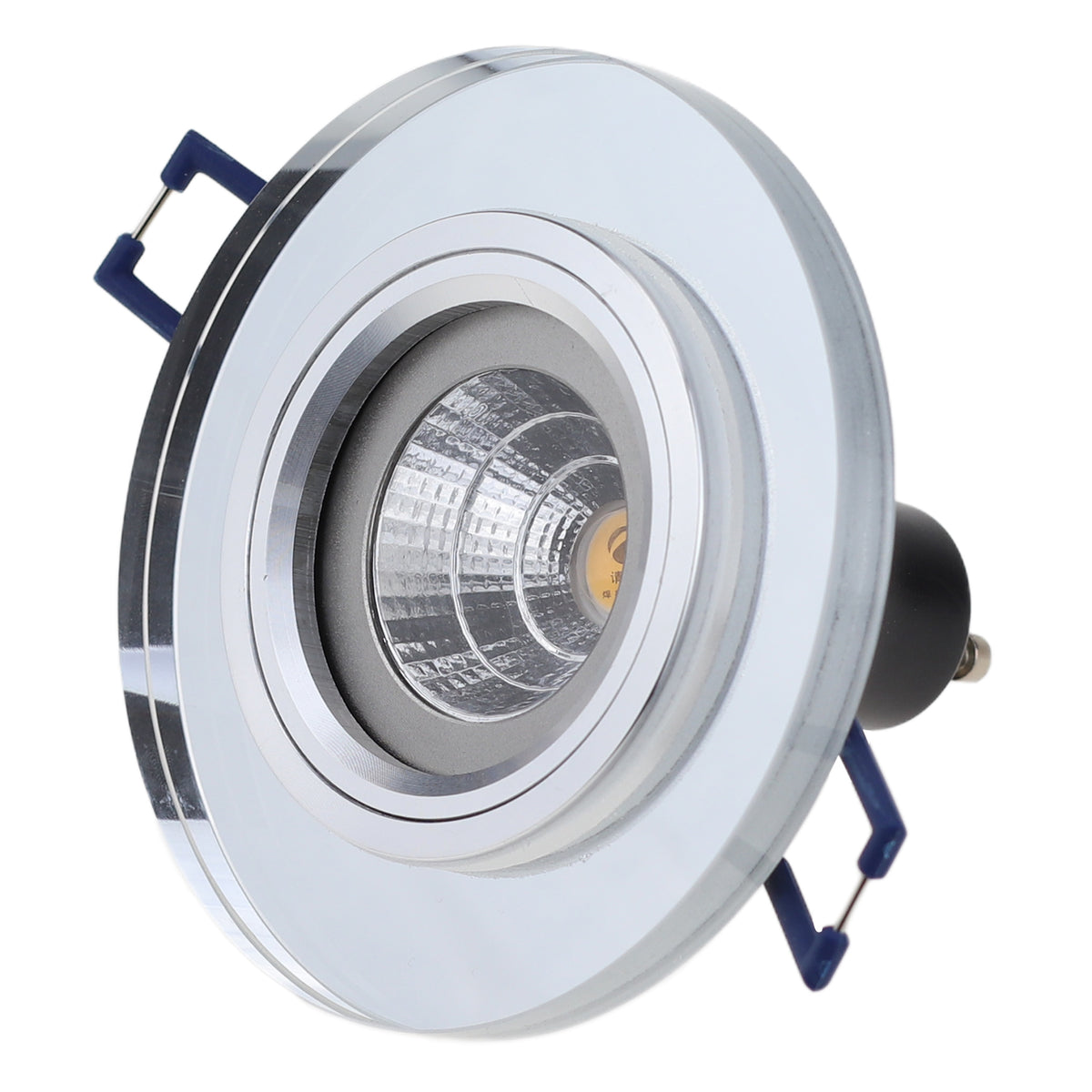 Crystal Glass Gu10 Led Spot Light Fitting MR16 Round Recessed Ceiling LED Downlight Housing Fixture