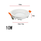 LED Downlight 6W 10W 15W 25W Recessed Round LED Ceiling Lamp AC85-265V Indoor Lighting Warm White Cold White