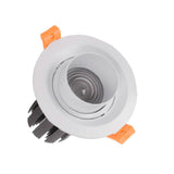 Adjustable focal length 7w 12w dimmable COB LED Downlights black and white LED Ceiling Lamps Spot Light LED Downlights