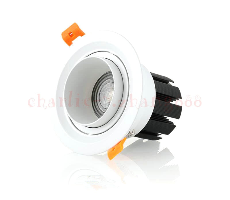 Adjustable focal length 7w 12w dimmable COB LED Downlights black and white LED Ceiling Lamps Spot Light LED Downlights