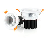 Adjustable focal length 7w 12w dimmable COB LED Downlights black and white LED Ceiling Lamps Spot Light LED Downlights