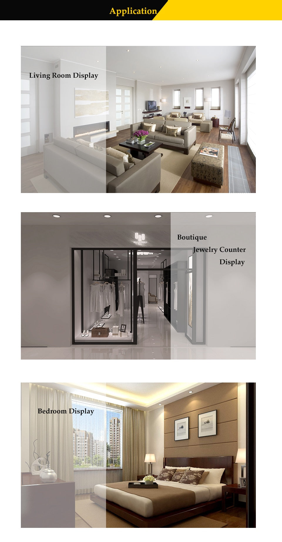 NEW 10W LED COB Recessed Downlight Ceiling Lamp Anti-glare Spot Light Bulb Pure/Warm White