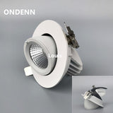 ONDENN Indoor Commercial Home Downlights 10W COB LED Recessed Ceiling Lamps 1000LM Down Light Dimmable 110V 220V