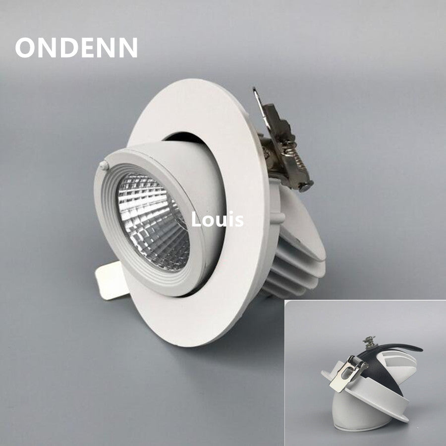 ONDENN Indoor Commercial Home Downlights 10W COB LED Recessed Ceiling Lamps 1000LM Down Light Dimmable 110V 220V