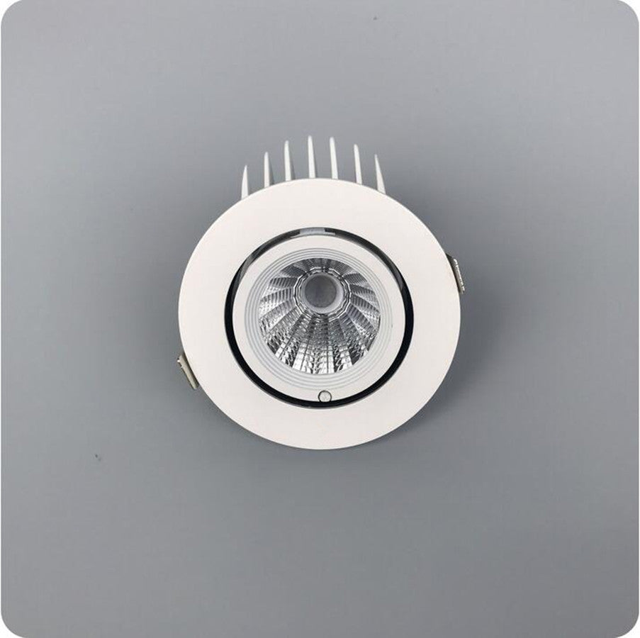 ONDENN Indoor Commercial Home Downlights 10W COB LED Recessed Ceiling Lamps 1000LM Down Light Dimmable 110V 220V