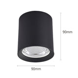 Surface Mounted High Quality Aluminum 10W LED Black White Body Ceiling LED Downlight 85-265V 10W For Shop Home Improvement