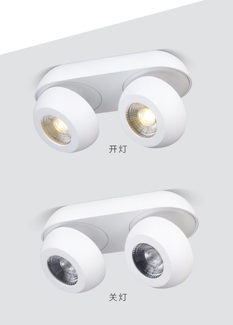 360 degree rotation 15W 30W LED Downlight dimmable spotlight AC110V 220V Lighting surface mounted LED Down Lights Indoor Light