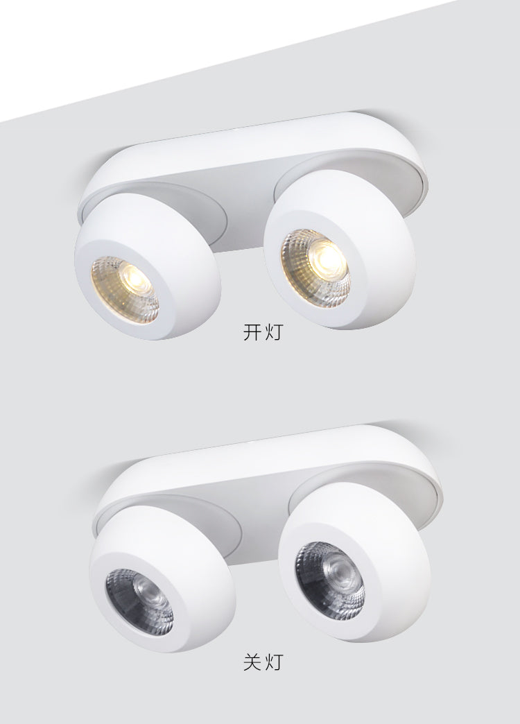 360 degree rotation 15W 30W LED Downlight dimmable spotlight AC110V 220V Lighting surface mounted LED Down Lights Indoor Light