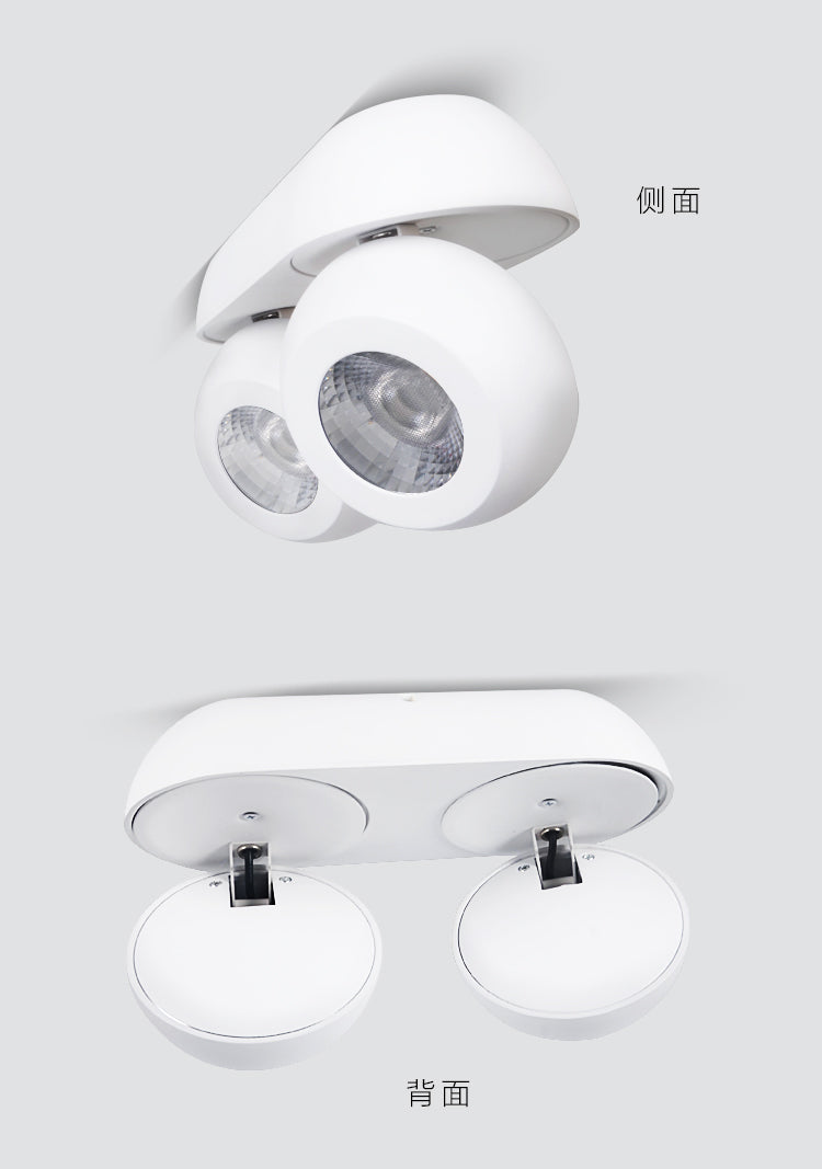 360 degree rotation 15W 30W LED Downlight dimmable spotlight AC110V 220V Lighting surface mounted LED Down Lights Indoor Light