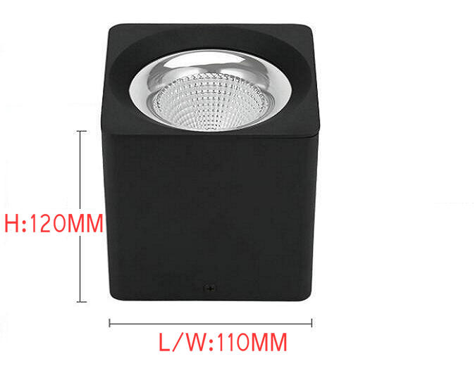 Surface Mounted dimmable 15W COB LED Downlight AC85V-265V lamp COB dimmable LED downlights Ceiling Spot light 6PCS/LOT