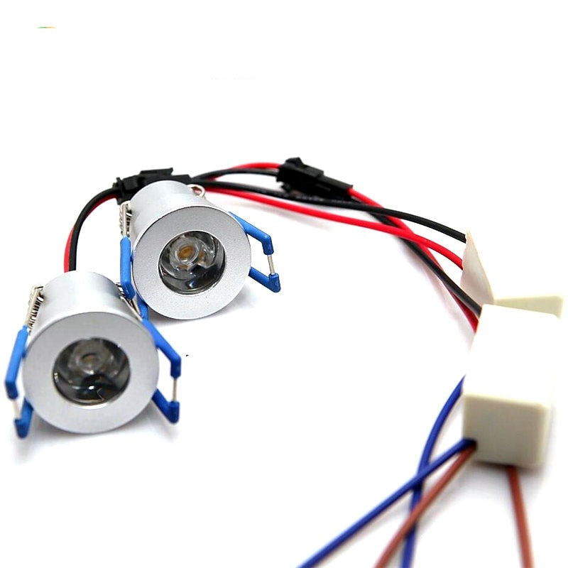 30 x Mini 3W LED Downlights Dimmable AC110V/220V Warm White Cool White LED Recessed Ceiling Lamps