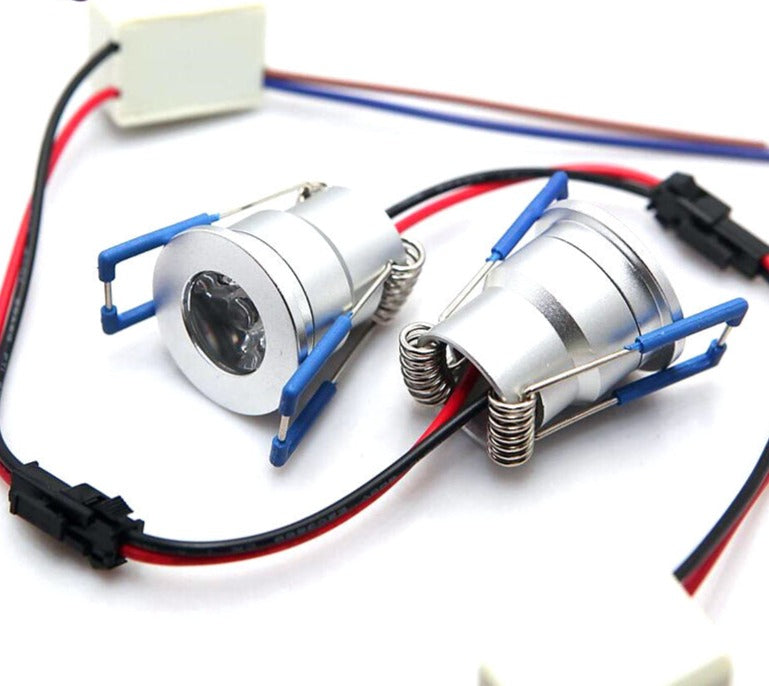 30 x Mini 3W LED Downlights Dimmable AC110V/220V Warm White Cool White LED Recessed Ceiling Lamps