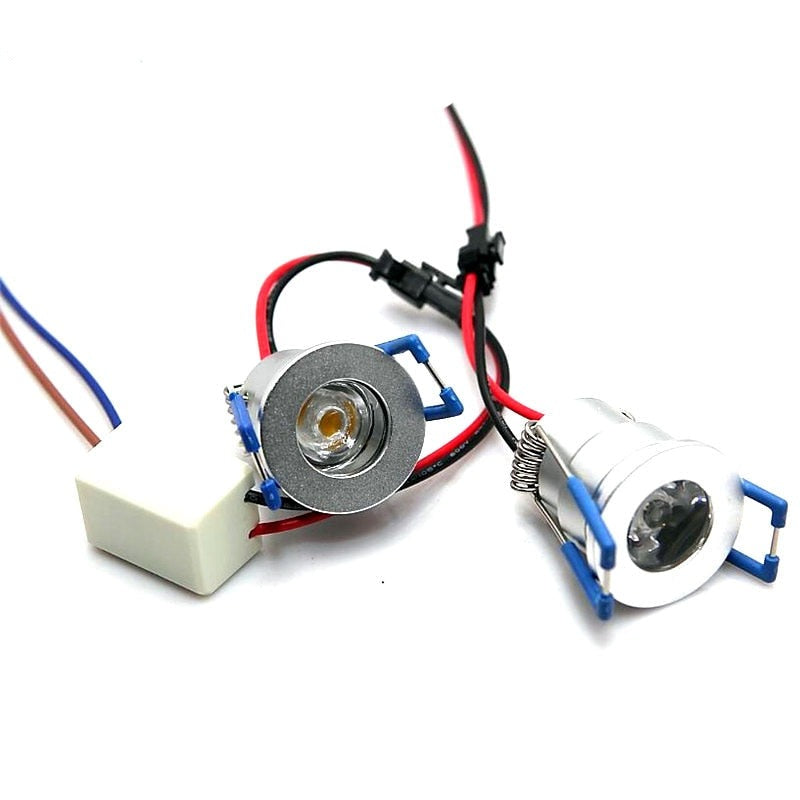 30 x Mini 3W LED Downlights Dimmable AC110V/220V Warm White Cool White LED Recessed Ceiling Lamps