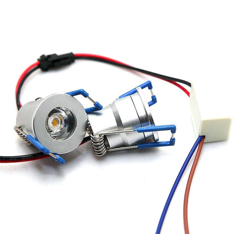 30 x Mini 3W LED Downlights Dimmable AC110V/220V Warm White Cool White LED Recessed Ceiling Lamps