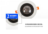 Dimmable 10W 15W 20W 25W COB LED downlight Cold White /Warm White LED Recessed Cabinet Ceiling lamps AC85V-265V