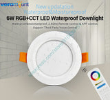 MiBoxer FUT063 6W RGB+CCT LED Downlight AC110V 220V Ceiling Spotlight 2.4G RF Wireless WiFi APP Alexa Google Voice Control