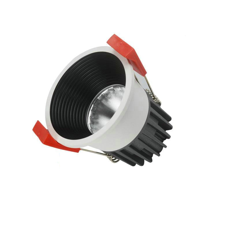 Dimmable LED downlight light COB Ceiling Spot Light 7w AC85V-265V ceiling recessed Lights Indoor Lighting white round body