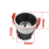 Dimmable LED downlight light COB Ceiling Spot Light 7w AC85V-265V ceiling recessed Lights Indoor Lighting white round body