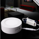 Surface Mounted LED Panel Light 6w 12w 18w 24W Round LED Downlight AC85-265V SMD2835