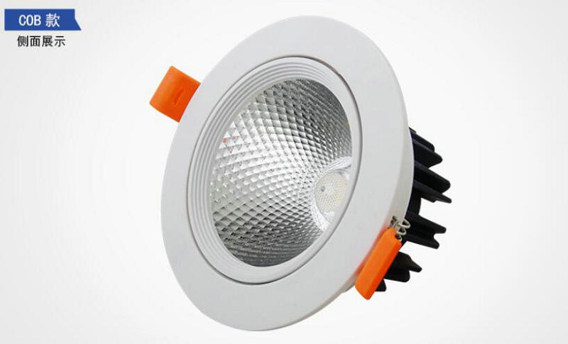 LED Downlight Round Recessed Lamp 15W COB AC110V 240V LED Bulb Bedroom Kitchen Indoor LED Spot Lighting 6PCS/LOT