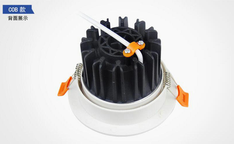 LED Downlight Round Recessed Lamp 15W COB AC110V 240V LED Bulb Bedroom Kitchen Indoor LED Spot Lighting 6PCS/LOT