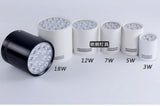 Surface Mounted LED Downlights AC110V-220V 3W/5W/7W/9W/12W/15W/18W LED Downlight With White/Black Housing Colors