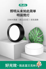 FLKL Surface Mounted Modern LED Downlight LED Spotlight 220V 110V 5/7/12/15/18W Downlight Ceiling Spotlight Fixture for Home
