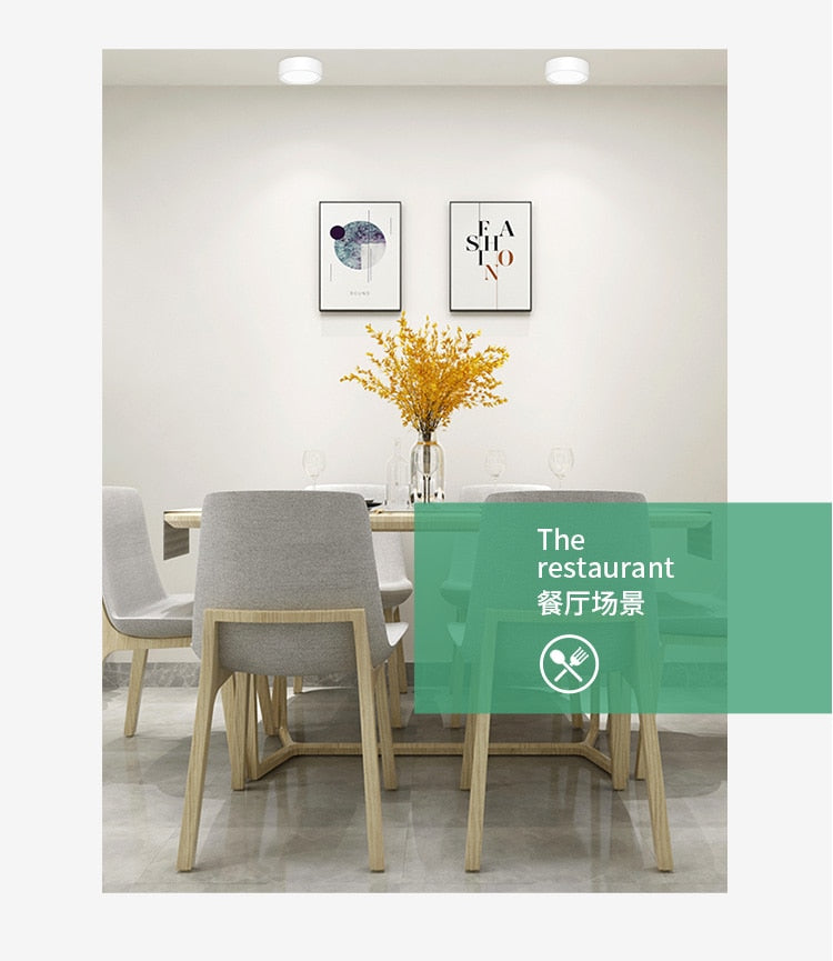 FLKL Surface Mounted Modern LED Downlight LED Spotlight 220V 110V 5/7/12/15/18W Downlight Ceiling Spotlight Fixture for Home