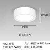 FLKL Surface Mounted Modern LED Downlight LED Spotlight 220V 110V 5/7/12/15/18W Downlight Ceiling Spotlight Fixture for Home