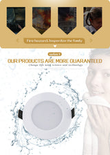 Dimmable Waterproof 12W LED Downlight 12W IC integrated Driverless led Ceiling down lights Warm/cold white for bathroom