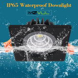 IP65 Waterproof Fire-proof LED Downlight 5W 7W 12W 15W Square Recessed Down light Outdoor Leds Ceiling Lamp For Bathroom Bulb