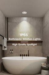 IP65 Waterproof Fire-proof LED Downlight 5W 7W 12W 15W Square Recessed Down light Outdoor Leds Ceiling Lamp For Bathroom Bulb