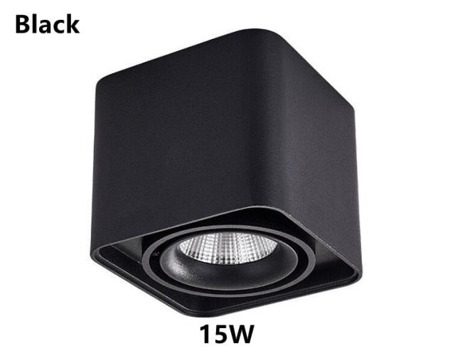 Dimmable LED Ceiling Downlight 15W 30W Down Lamp 110V 120V 220V 240V Adjustable Surface Mounted Spot Lights For Indoor Lighting