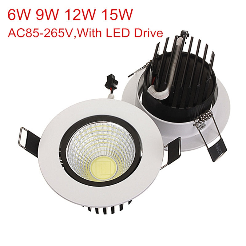 LED COB Downlight AC85-265V Recessed LED Bulb led Spot for Home Bathroom Illumination led Indoor Ceiling lamp