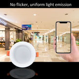 LED Downlight 220V Embedded Background Wall Home 8 PCS Anti-glare Anti-fog 4 6 Inch Ceiling Spots Indoor Lighting 5W 7W 12W 18W