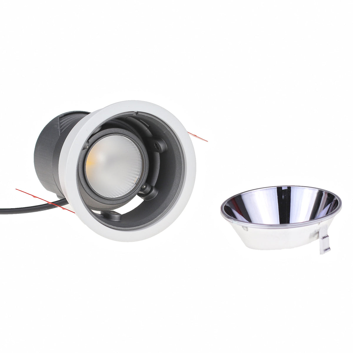 Dimmable 0-10V 12W LED COB Ceiling Lamp AC85-265V Aluminum Recessed Downlights Round Led Spot Light