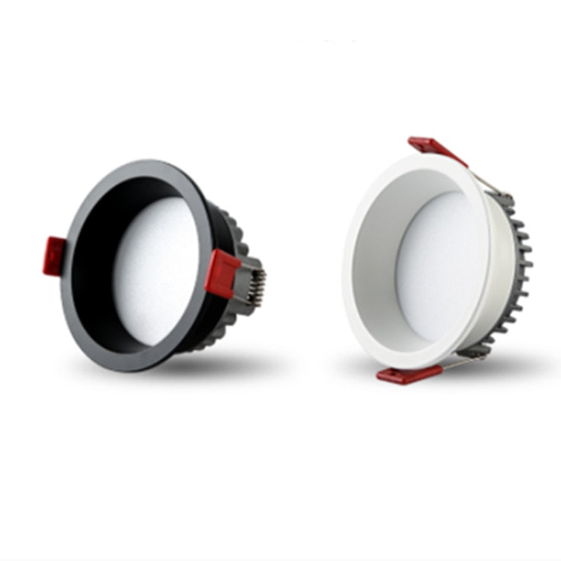 Dimmable Recessed Anti Glare LED Downlights 7W/9W/12W/15W LED Ceiling Spot Lights AC85~265V Background Lamps Indoor Lighting