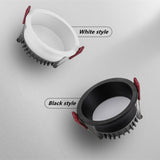 Dimmable Recessed Anti Glare LED Downlights 7W/9W/12W/15W LED Ceiling Spot Lights AC85~265V Background Lamps Indoor Lighting