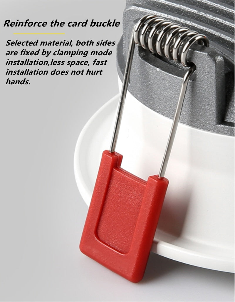 Dimmable Recessed Anti Glare LED Downlights 7W/9W/12W/15W LED Ceiling Spot Lights AC85~265V Background Lamps Indoor Lighting