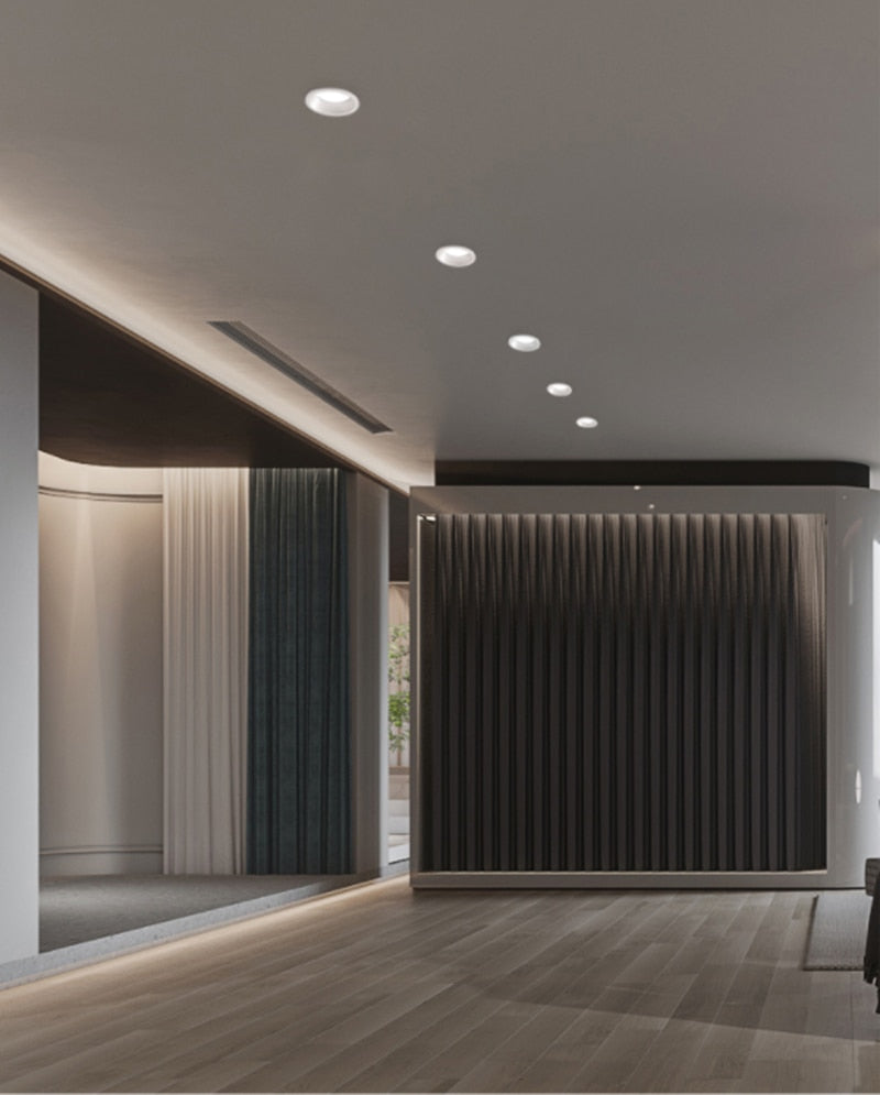 Dimmable Recessed Anti Glare LED Downlights 7W/9W/12W/15W LED Ceiling Spot Lights AC85~265V Background Lamps Indoor Lighting