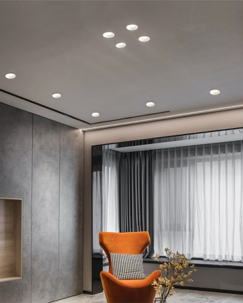 Dimmable Recessed Anti Glare LED Downlights 7W/9W/12W/15W LED Ceiling Spot Lights AC85~265V Background Lamps Indoor Lighting