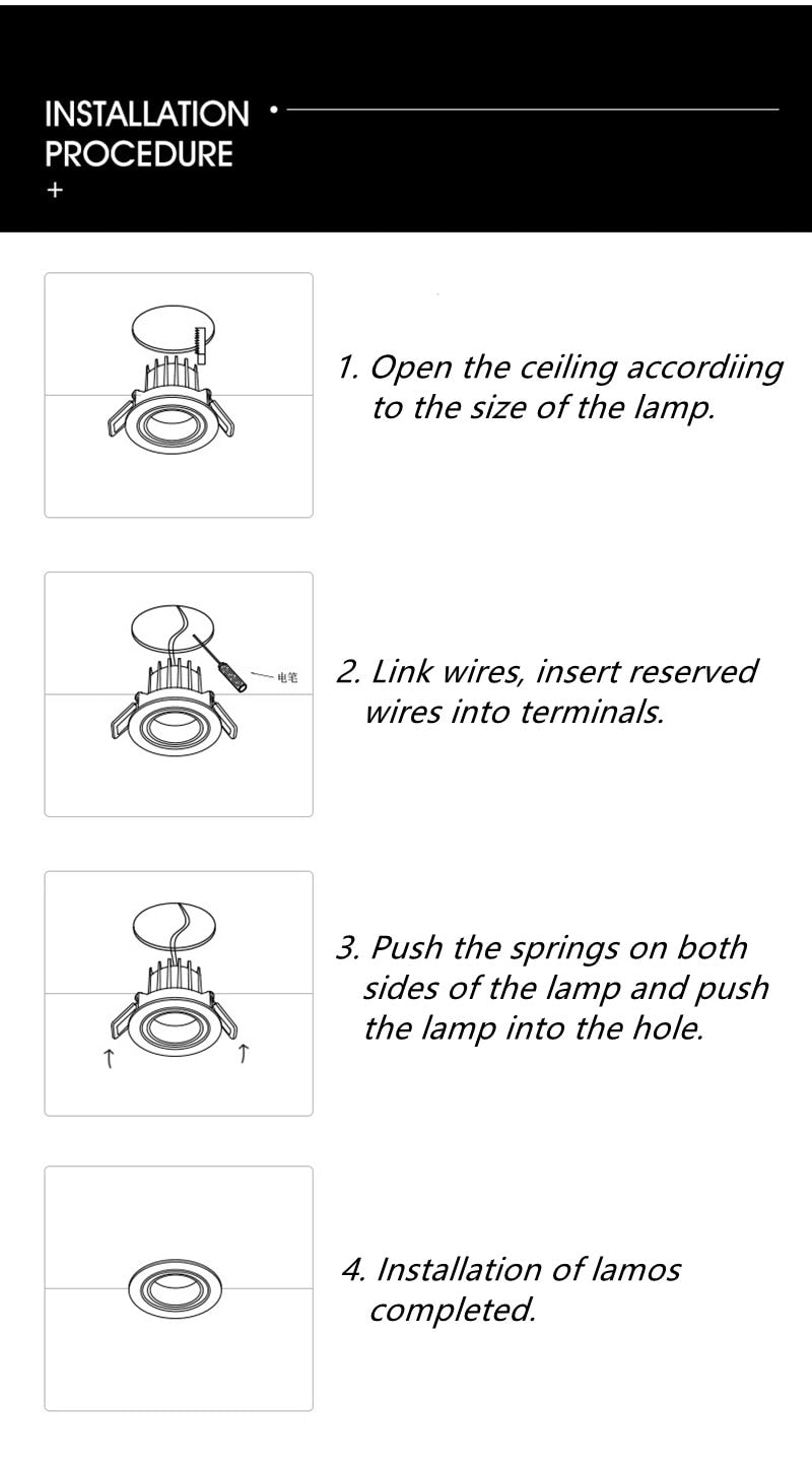 Dimmable Recessed Anti Glare LED Downlights 7W/9W/12W/15W LED Ceiling Spot Lights AC85~265V Background Lamps Indoor Lighting