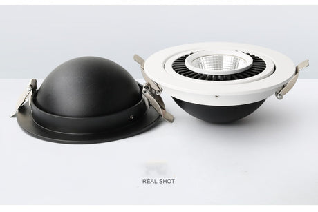 Dimmable recessed LED Downlights Angle Adjustable COB Ceiling Lamp Spot Lights 7w 9w 12w 15w 18w Rotating LED downlight AC85-265V