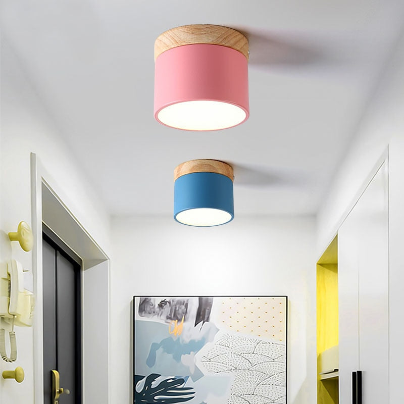 Surface mounted downlight led ceiling light Nordic style living room home corridor aisle light cloakroom lighting fixtures