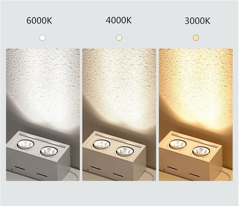 High quality Surface Mounted adjustment LED COB Dimmable Downlights Ceiling AC90-260V 10W 20W LED Ceiling Lamp Spot