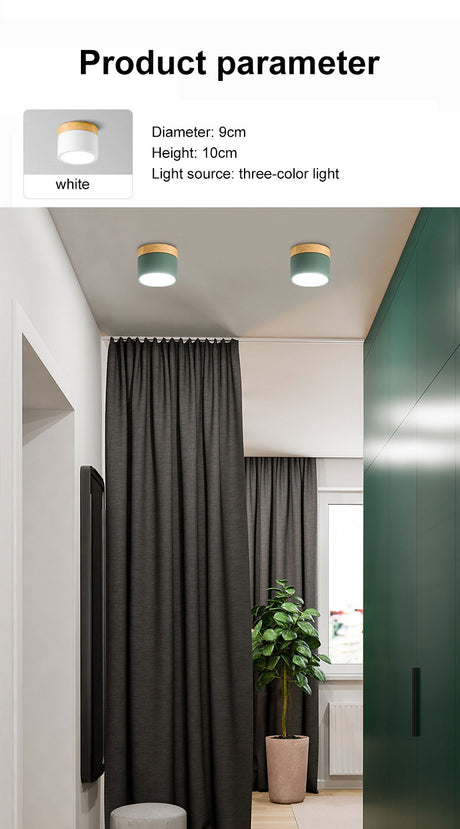 Surface mounted downlight led ceiling light Nordic style living room home corridor aisle light cloakroom lighting fixtures