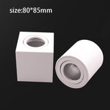Modern Square/Round Surface Mounted Downlight Replaceable GU10 G5.3 MR16 Spotlight Lamp Holder For Indoor Kitchen illumination